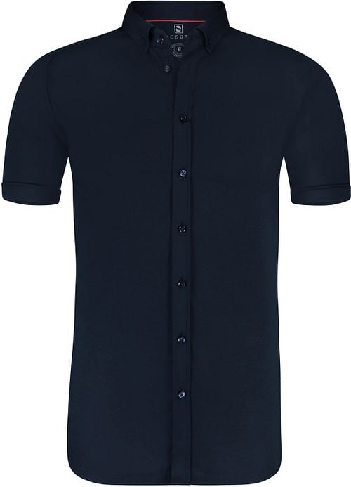 Desoto Hemd Korte Mouw Navy 057 Product