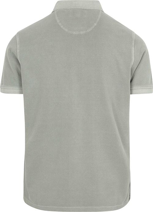 McGregor Piqué Poloshirt Grau Grün Product / Achterkant