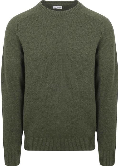 McGregor Trui Lamswol Melange Sage Groen