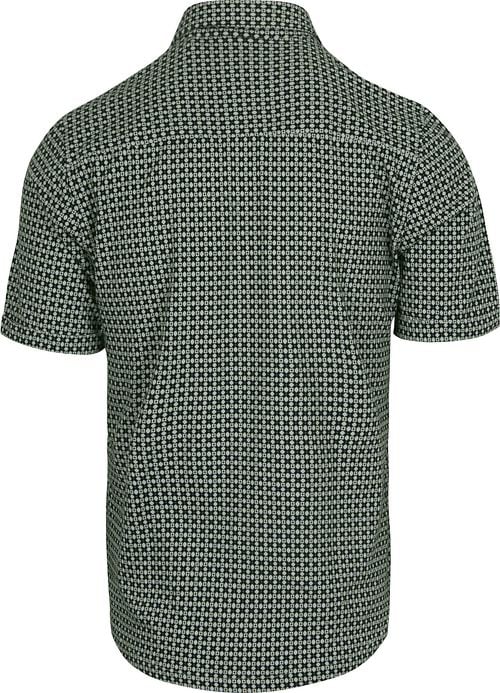 No Excess Short Sleeve Jersey Shirt Print Moss Green Product / Achterkant