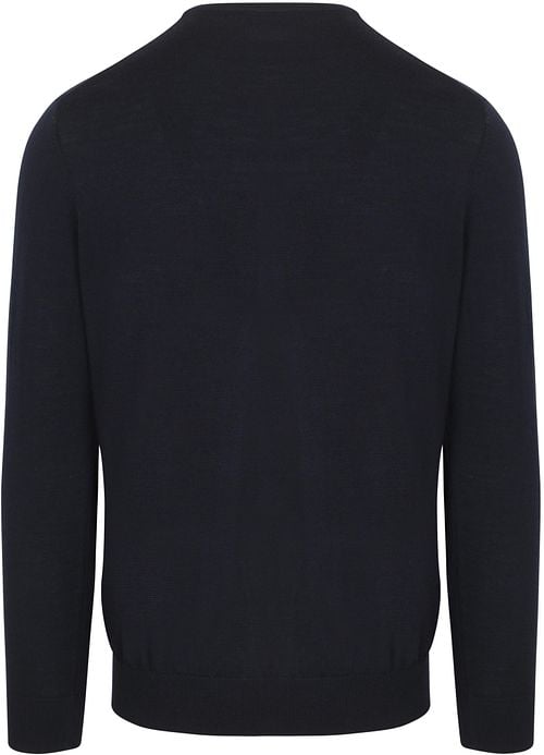 Profuomo Pullover Merino Wool Navy Product / Achterkant