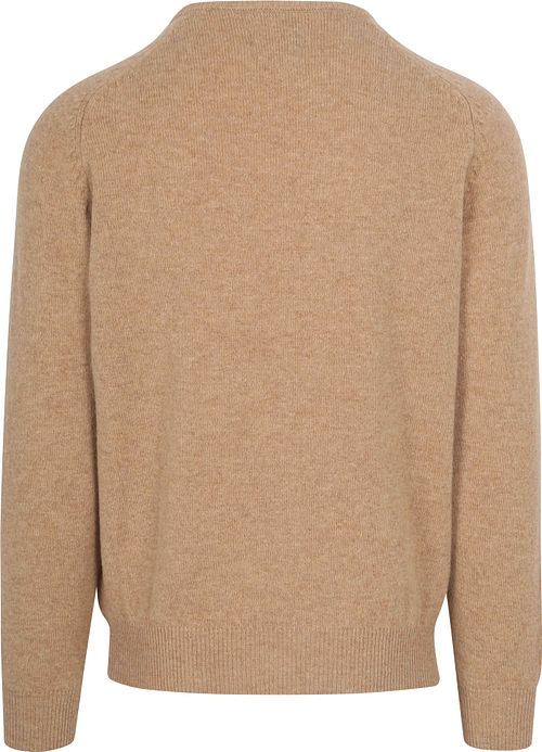 Steppin' Out Trui Lamswol Beige Product / Achterkant