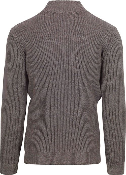 Suitable Mou Half Zip Pullover Taupe Product / Achterkant