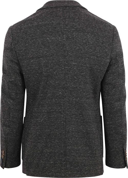 Suitable Sports Jacket Fame Pied de Poule Anthracite Product / Achterkant