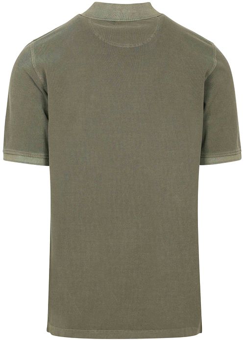 Casa Moda Polo Piqué Garment Dye Vert Olive Product / Achterkant