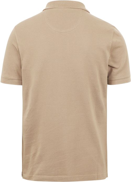 Barbour Tartan Pique Polo Shirt Beige Product / Achterkant