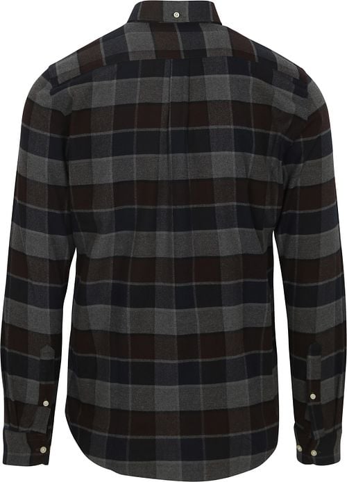 Barbour Valley Shirt Checkered Brown Anthracite