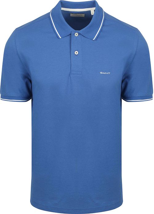 Gant Tipping Piqué Polo Shirt Blue Product