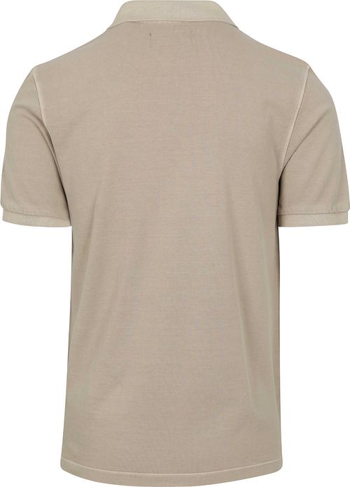 Marc O'Polo Polo Shirt Faded Silk Greige Product / Achterkant