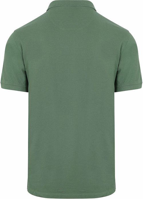 Steppin' Out Polo Piqué Classic Grün Product / Achterkant