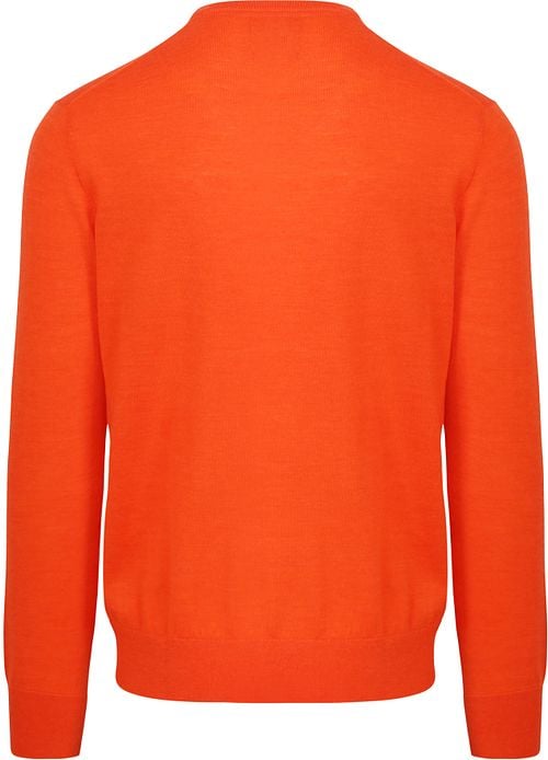 King Essentials The John Pullover Merino Oranje Product / Achterkant