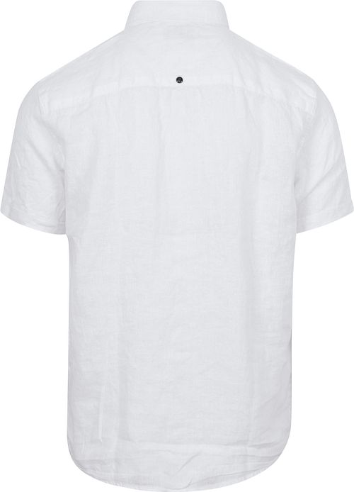 No Excess Short Sleeve Hemd Leinen Weiß Product / Achterkant