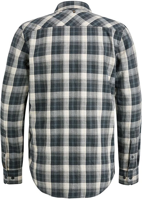 PME Legend Hemd Kariert Grau Product / Achterkant