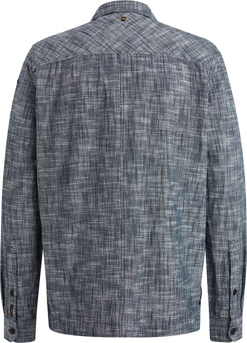 PME Legend Overshirt 2 Tone Slub Navy Product / Achterkant