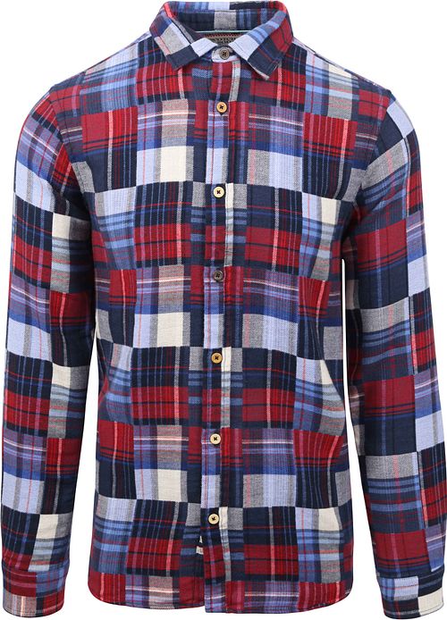 Scotch and Soda Shirt Checkered Flannel Blue Product