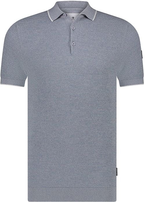 State Of Art Pique Polo Shirt Blue-grey Product