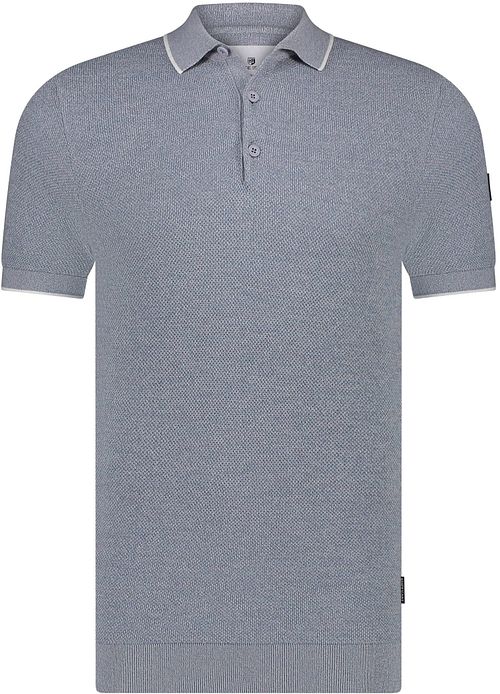 State Of Art Polo Piqué Bleu Gris Product