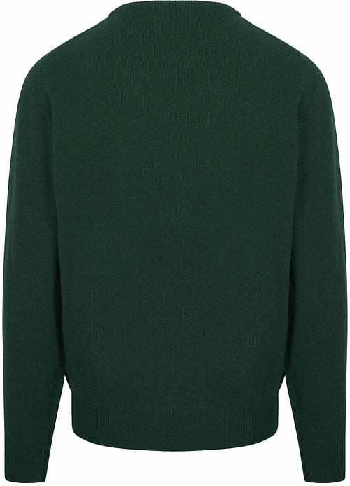 William Lockie Pull Laine D'Agneau Vert Foncé Tartan Product / Achterkant