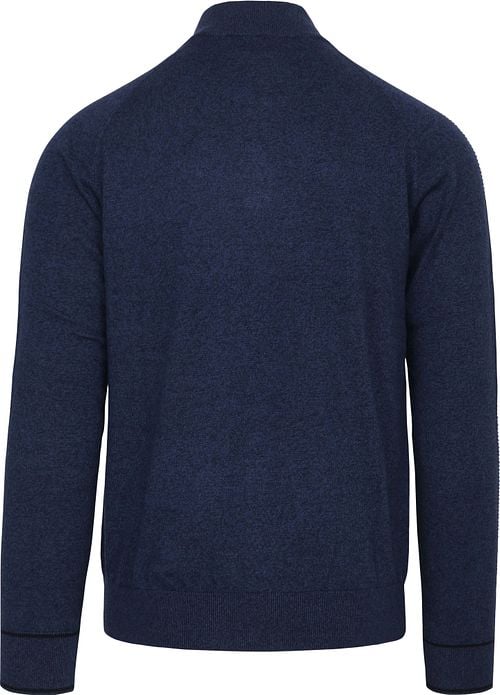 Blue Industry Half Zip Trui Donkerblauw Product / Achterkant