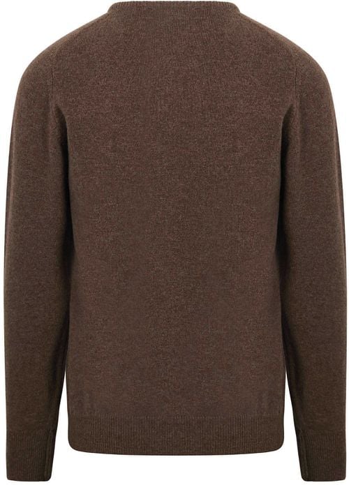 William Lockie Pullover Lambswool Mocha Product / Achterkant