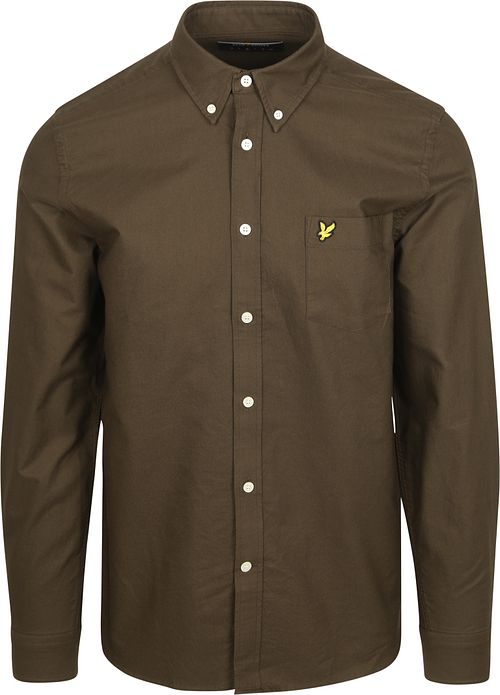 Lyle & Scott Shirt Plain Oxford Olive Product