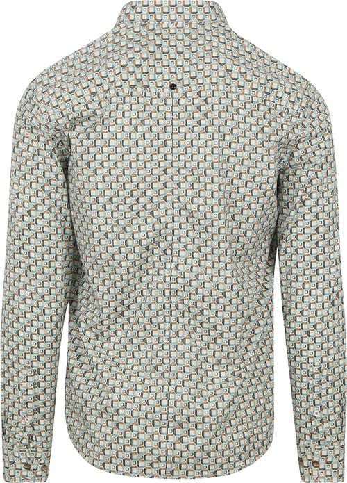 No Excess Shirt Green Multicolour Print Product / Achterkant