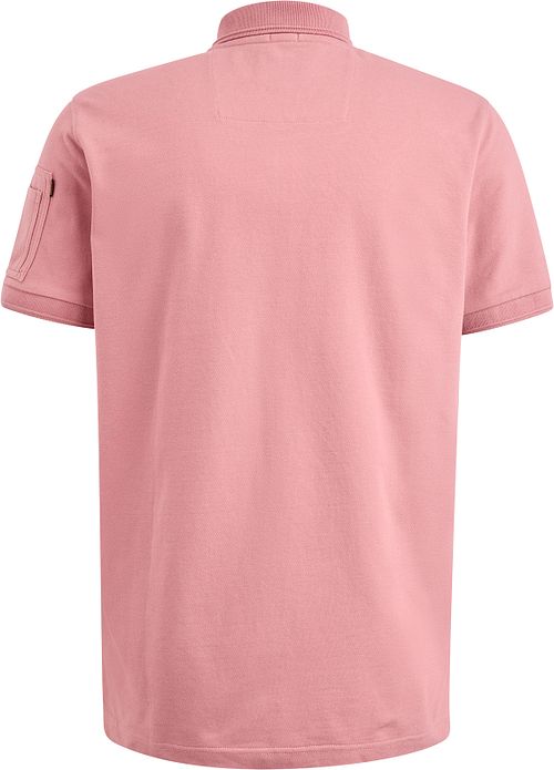 PME Legend Polo Shirt Trackway Old Pink Product / Achterkant