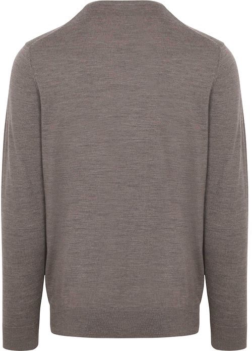 Profuomo Pullover Merino Wool Taupe
