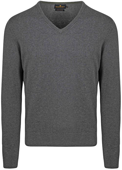 Steppin' Out Pullover V-Neck Merino Wool Anthracite Product