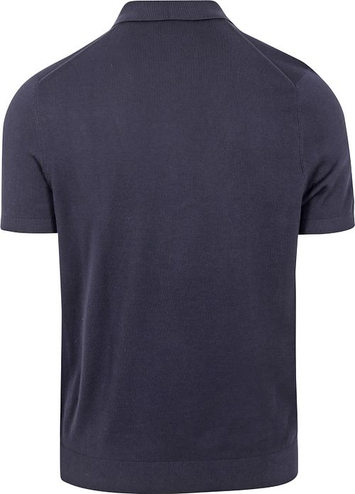 Suitable Knitted Polo Shirt Navy Product / Achterkant