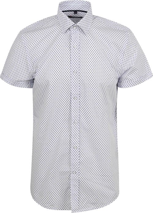 Suitable Short Sleeve Shirt Print Blue Product