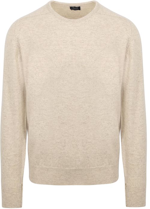 William Lockie Pullover Lambswool Linen Beige Product