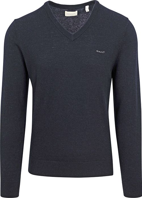 Gant Pullover Lamswool Navy Melange Product