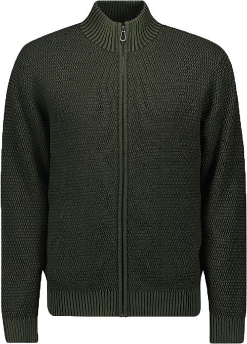 No Excess Cardigan Zipper Dark Green  Product