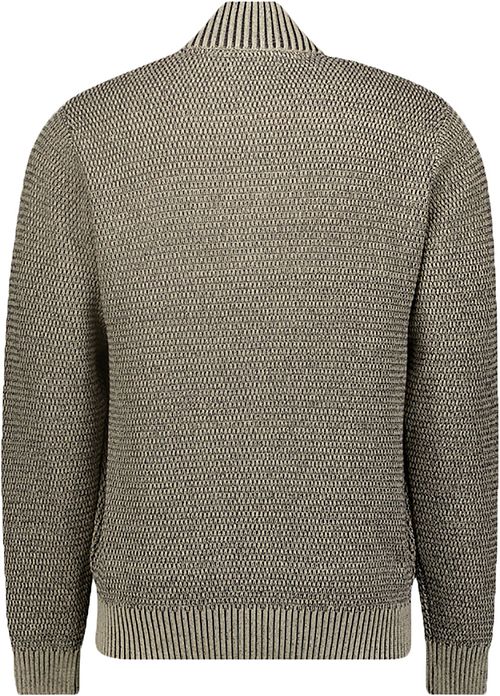 No Excess Cardigan Zipper Greige Product / Achterkant