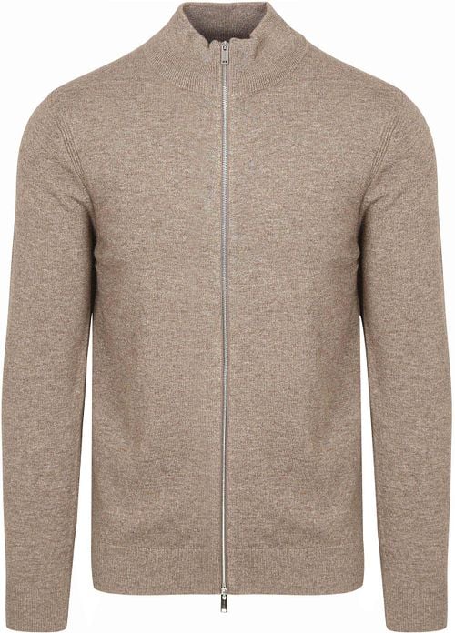 Profuomo Vest Merinowol Taupe Product