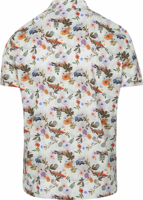 R2 Polo Japanese Knitted Flower Print Product / Achterkant