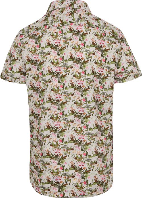 Suitable Short Sleeve Hemd Druck Jungle Grün Product / Achterkant