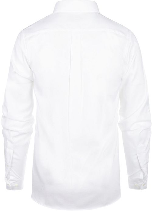 Steppin' Out Overhemd Twill Wit Product / Achterkant