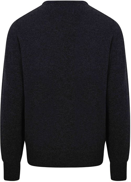 William Lockie Pullover Lammwolle Anthrazit Product / Achterkant
