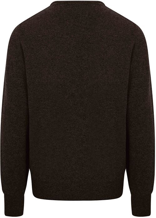 William Lockie Lambswool Cocoa Brown Product / Achterkant