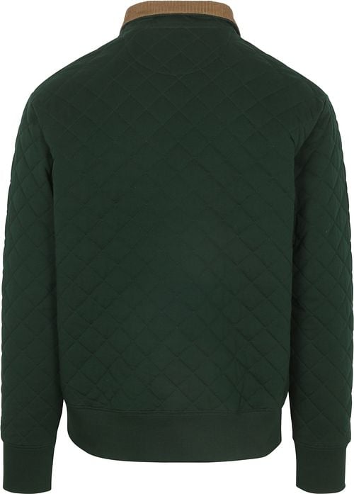 Gant Quilted Strickjacke Dunkelgrün