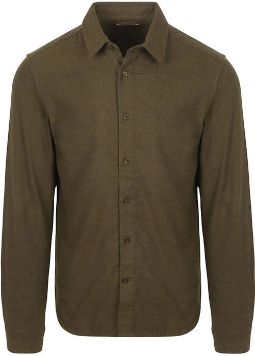 Knowledge Cotton Apparel Shirt Flannel Forrest Night Product