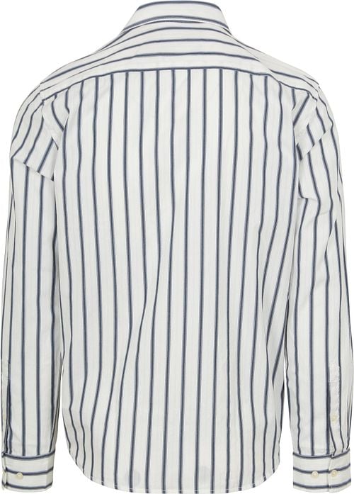 Marc O'Polo Overhemd Stripe Blue Product / Achterkant