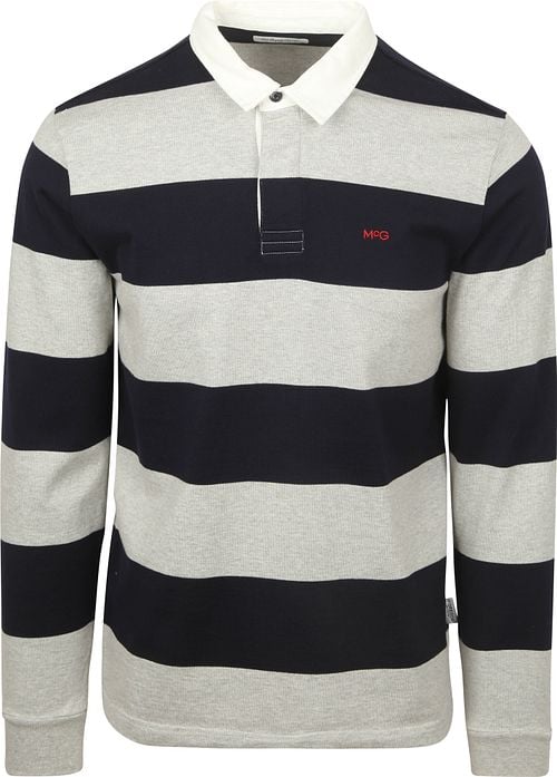 McGregor Rugbyshirt Streep Navy Grijs