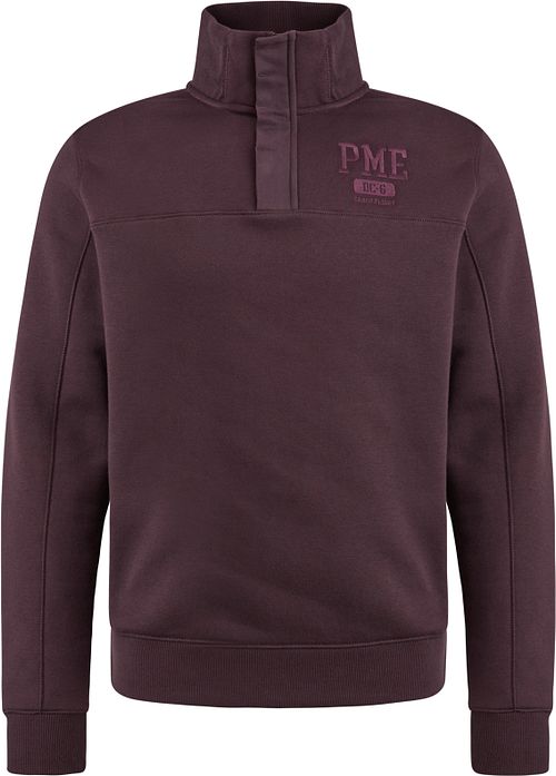 PME Legend Half Button Zip Sweater Bordeaux Product