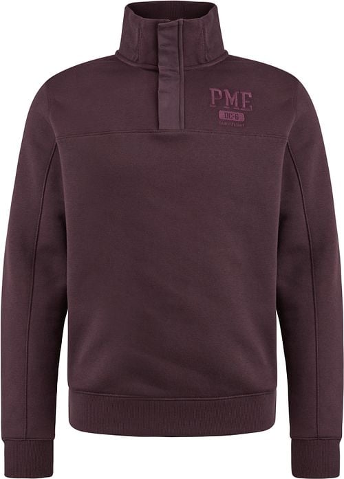 PME Legend Pull zippé à demi-bouton Bordeaux Product