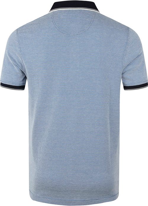 Suitable Knitted Polo Bleu Product / Achterkant