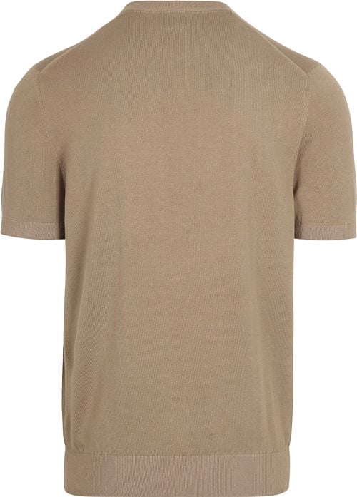 Suitable Knitted T-shirt Pocket Compact Camel Product / Achterkant
