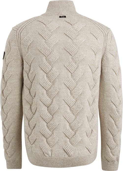 Vanguard Pullover Half Zip Structure Wool Blend Ecru Product